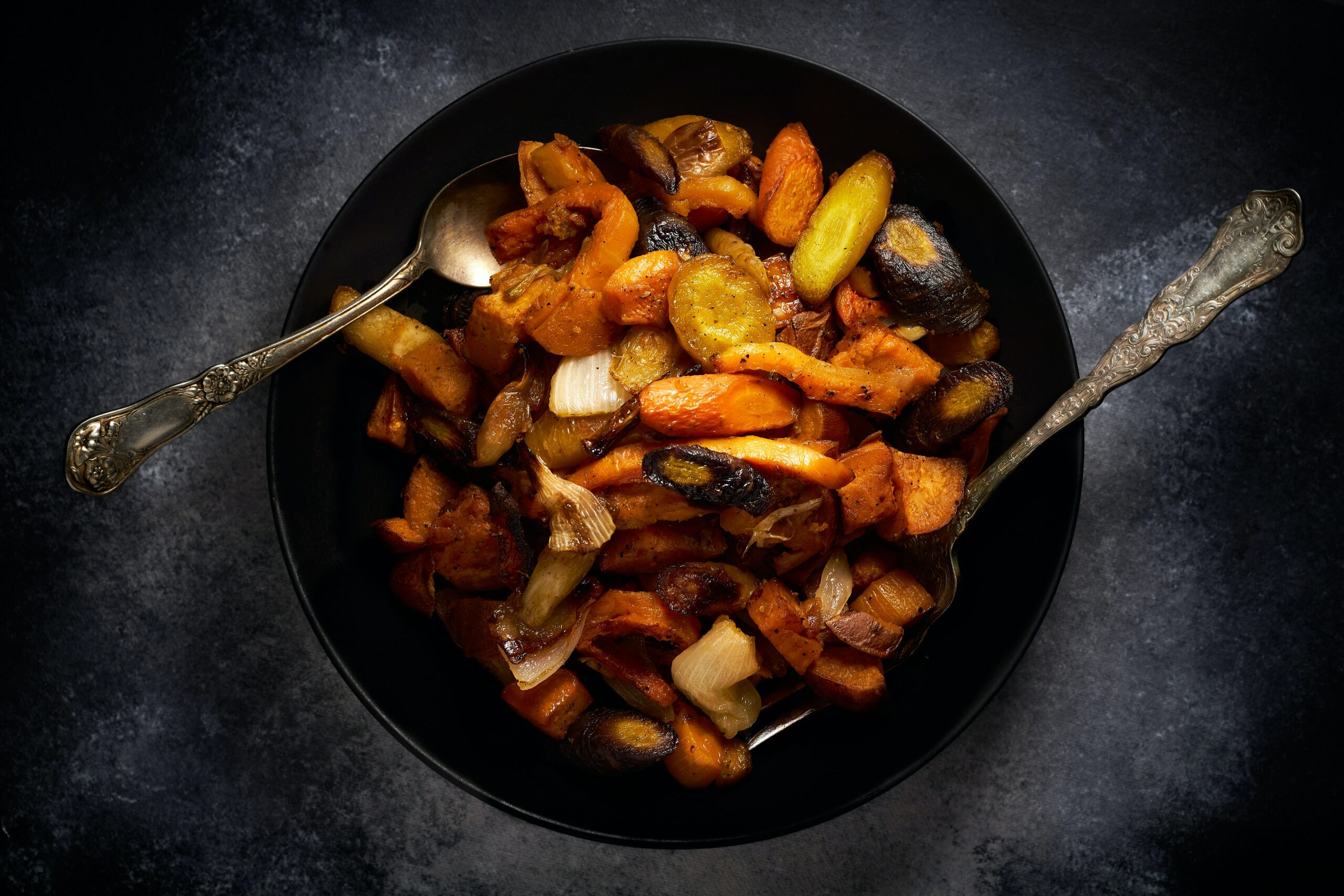 a bowl of veggies and mushrooms that are a 30 minutes meal easy and delicious