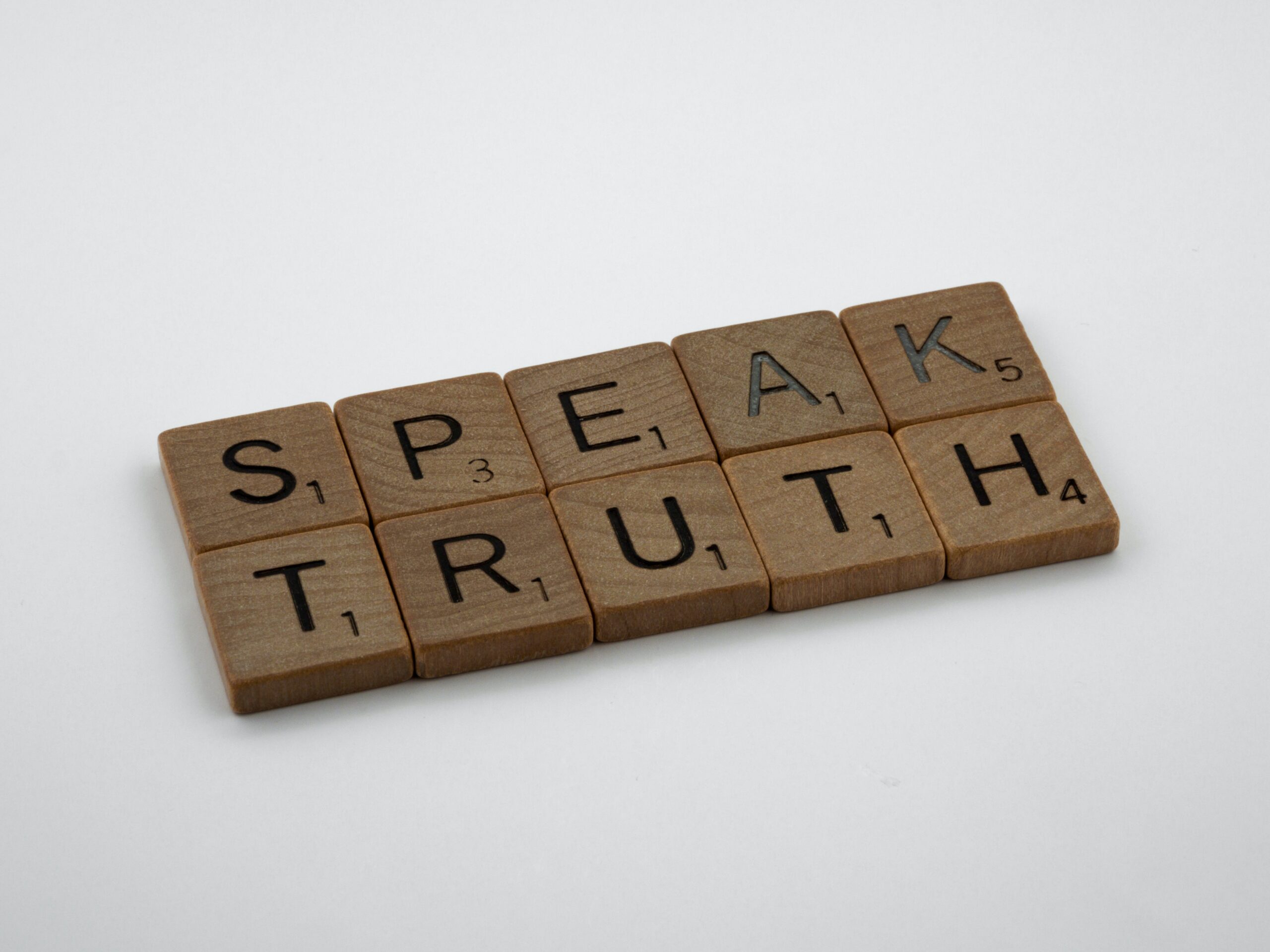 a image with the words speak truth as a way of communicating assertively.